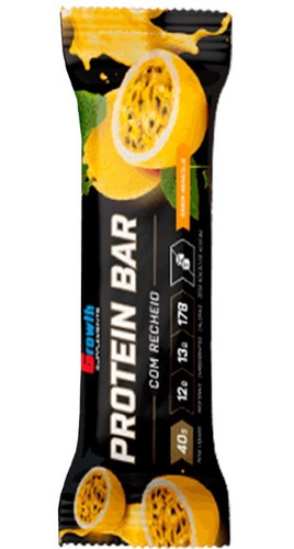 Barra Proteína Com Recheio Sabor De Maracujá 12 Un Growth