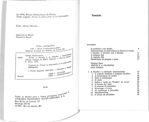 Paul Laurent Assoun - Freud A Filosofia E Os Filósofos (Usado)