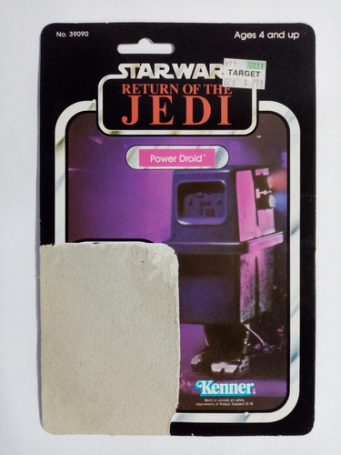 Star Wars Vintage Cartón Power Droid 1983 Kenner