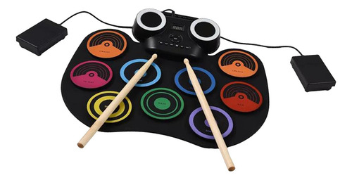 Set De Batería Electrónica Roll Up Drum Set Silicone 9