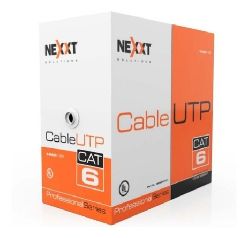 Nexxt Cable Azul Utp Cat.6 4pares 23awg Cmr 300 M Ab356nxt17