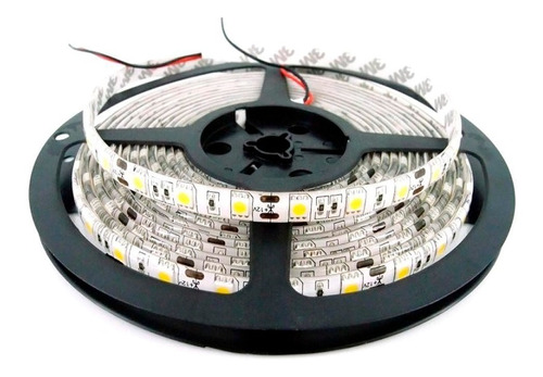 Tira Led 12v 5050 60 Leds 5mts Luz Fria Ip65 Ideal Exterior