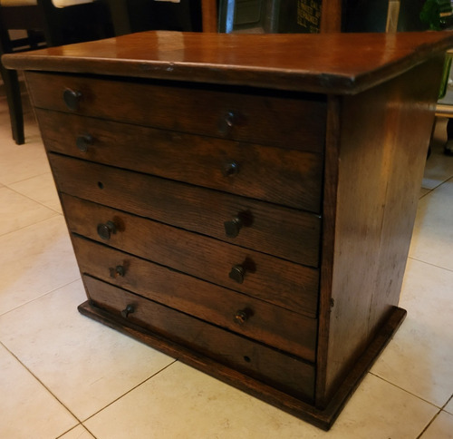 Cajonera Relojería Organizador Vidrio Mesa Fichero Mueble (Usado)