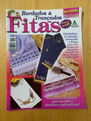 Revista Bordados Em Fita 6 Almofada Toalha Roupas 292p