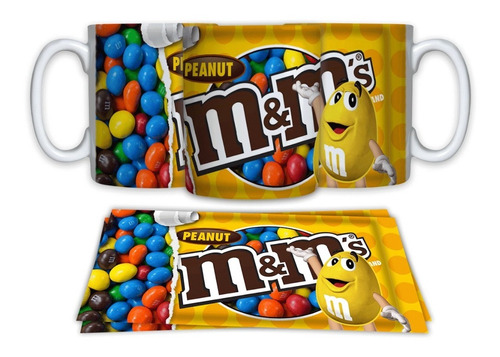 Caneca Ceramica Feliz Pascoa Chocolate M&m's