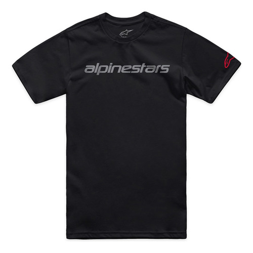 Camiseta Alpinestars Linear Wordmark 2.0 Preto Cinza