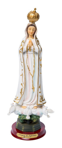 Virgen Fatima Con Palomas De 30 Cm Firenzi