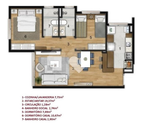 Ducati Vende Apartamento 02 Dormitórios Com 02 Box - 28-im415736