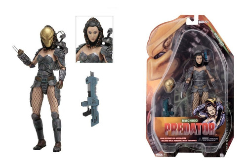 Figura Muñeco Set  Depredador Predator Machiko Neca