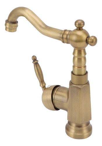 Grifo Para Lavabo De Baño, Latón Envejecido, Grifo Mezclador