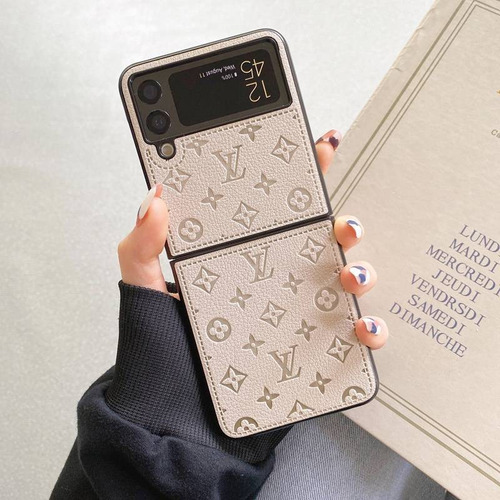 Funda De Piel De Lujo Funda Capa Para Sm Galaxy Z Flip 5 4 3 6 Z Flod 2 3 4 5 6 Find N2 N3 X Flip Xiaomi Mixflip Mix Flip