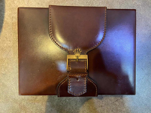 Imagen 6 de 7 de Estuche Original Rolex Presidente De Cuero Y Madera
