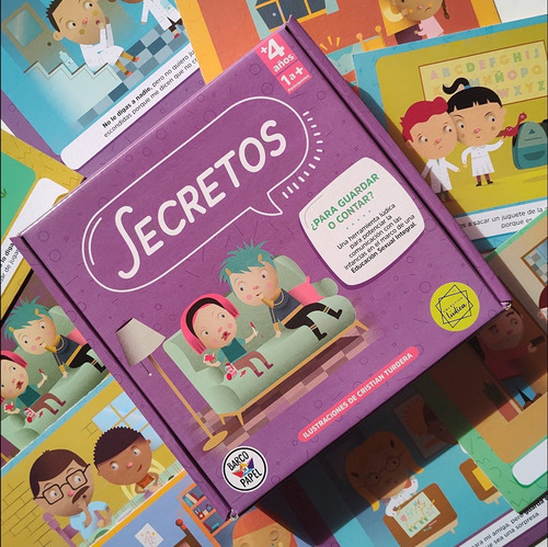 Juego De Mesa Didáctico Infantil "Secretos" Barco de Papel Para Trabajar La Esi En La Niñez