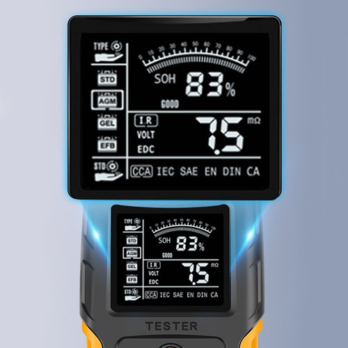 Probador De Batería Digital Lcd De 12v/24v Para Auto