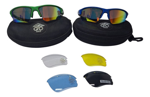 Gafas De Sol Ciclismo Go Bike 5 Lentes En 1 Intercambiables Varios Varios
