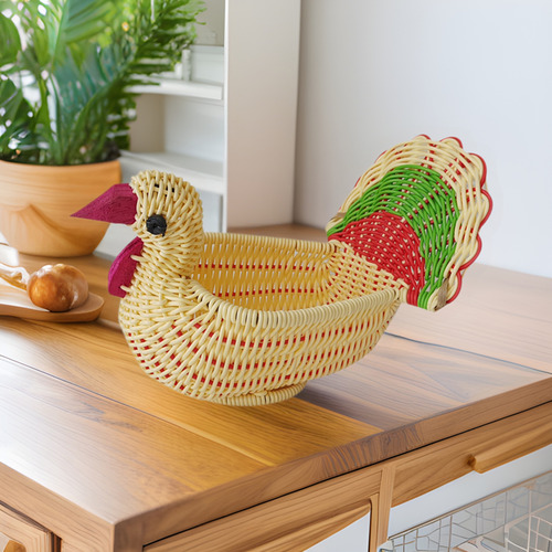 Servir Bocadillos De Cesta Soporte De Pavo Forma De Pavo