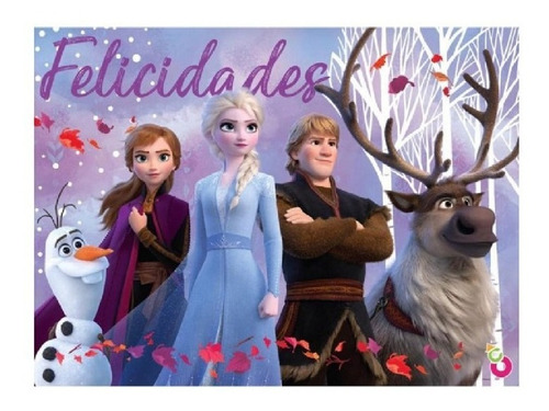 Cartel Feliz Cumpleaños - Felicidades - Frozen