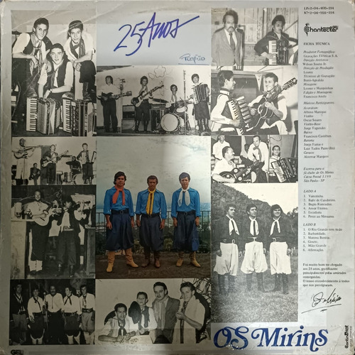 Os Mirins - Lp Vinil - 25 Anos (Usado)
