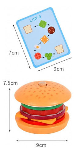 Juguetes De Simulación Para Apilar Hamburguesas
