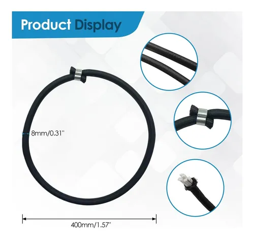 10 Piezas Trampolín Termina Elástica De Aluminio Cord De De