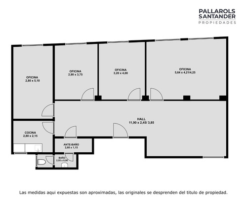 Venta Departamento Oficina 4 Ambientes Centro