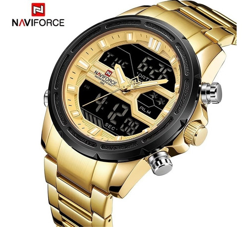 Relógio Masculino Naviforce 9138 Original Prova Dágua