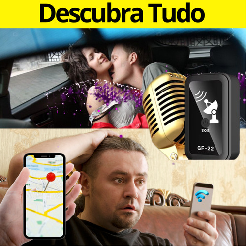 Rastreador Portátil Espião Escuta Tempo Real Pega Traição