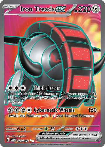 Cartas Pokemon Iron Treads Ex Full Art Secret