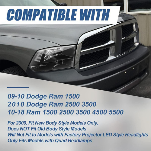 Sockir Conjunto De Faros Delanteros Para Camioneta Ram