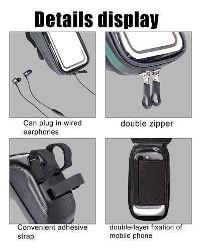 Bolsas Para Manillar De Bicicleta Funda Para Teléfono Con Ca