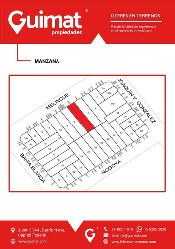 Imagen 8 de 10 de Terreno 10x40mts - Villa Devoto - Lideres En Terrenos - Guimat Propiedades