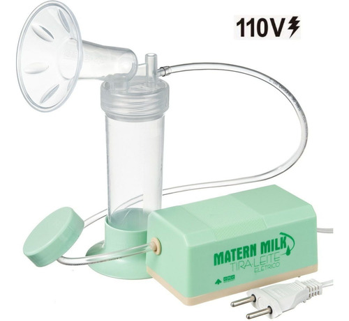Bomba Tira Leite Elétrica 110 V  Verde Matern Milk