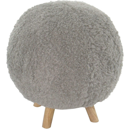 Critter Sitters Puf Otomano De Felpa Gris Con 4 Patas D...