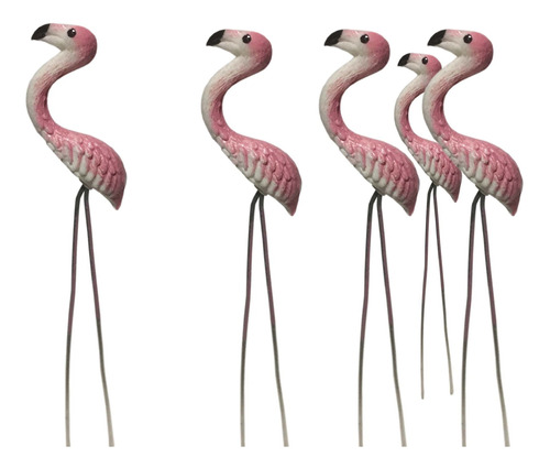 20 pcs. Terrario Mini Pink Flamingo Juego Miniatura Dollhous