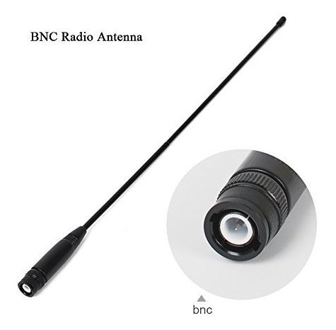 Hys Na Banda Dual Vhf Uhf Mhz Bnc Antena Para Walkie Talkie