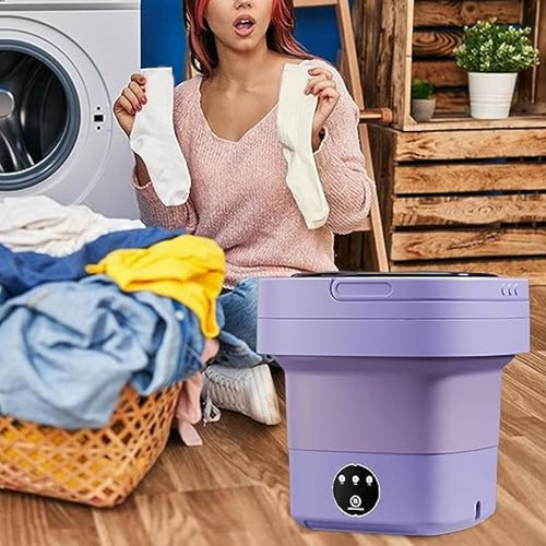 Mini Lavadora De Alta Capacidad De 6.5 L Con 3 Modos De Limp