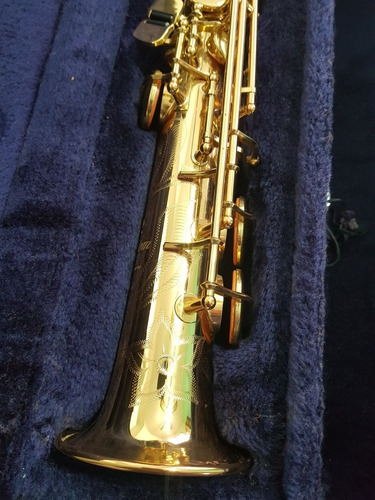 Imagem 1 de 7 de Sax Soprano Yamaha Yss875exhg Custom, Com Chave De Sol Front