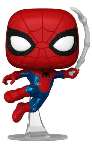 Figura De Accion Spider-man (tom Holland) No Way Home 1160 Escena Final Con Traje Version Comic Funko Pop