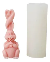 Comprar Molde De Silicona Conejo Orejas Largas Vela, Jabon, Resina
