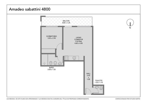Venta Caseros Centro Departamento 2 Ambientes A Estrenar