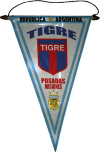 Banderin 37cm Misiones Arg Tigre Santo Pipo Tigre Santo Pipo Tigre Santo Pipo