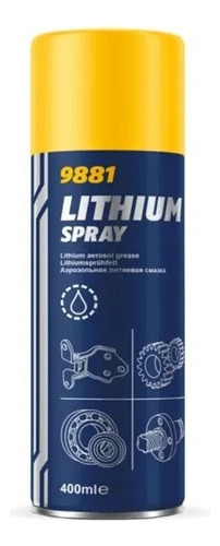 Grasa Litio Spray 400ml 9881 Mannol