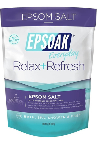 Sales De Epsom Para Baño Relax, 907g, Epsoak,