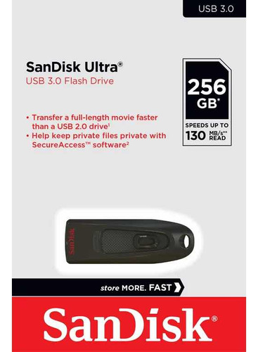 Memoria Sandisk 256gb Ultra Usb 3.0 Flash Drive