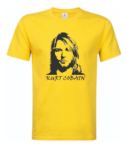 Polera Kurt Cobain, Banda Rock Nirvana,polo Algodón