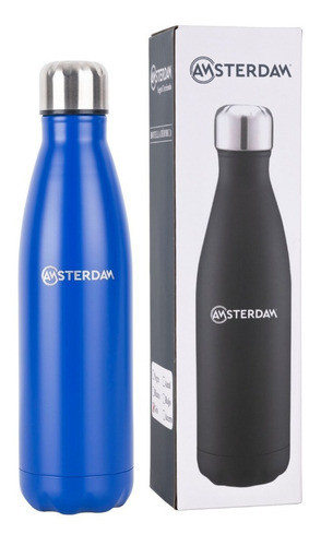 Imagen 3 de 5 de Botella Termica Doble Pared En Acero Inox 500 Ml - Amsterdam