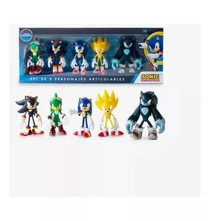 Escuadron Sonic Figura Muñeco Juguete Set Niño Niña 17 Cm