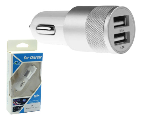 Cargador Universal Usb Para Auto 2.1a Y 1.0a