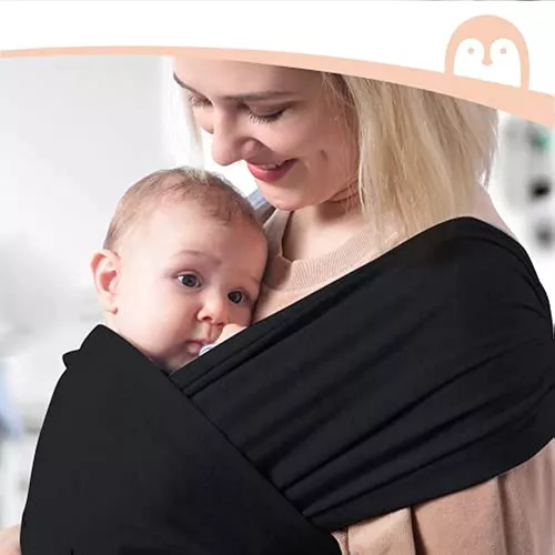 Momcozy Fular portabebés, eslingas ergonómicas para recién nacidos a niños  pequeños de 8 a 35 libras, envoltura ajustable para adultos se adapta a