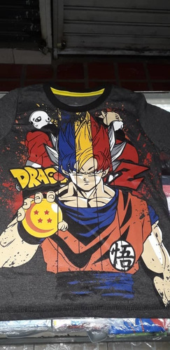 Camisas Franelas Niños Dragon Ball Z Goku Super Heroe Marvel
